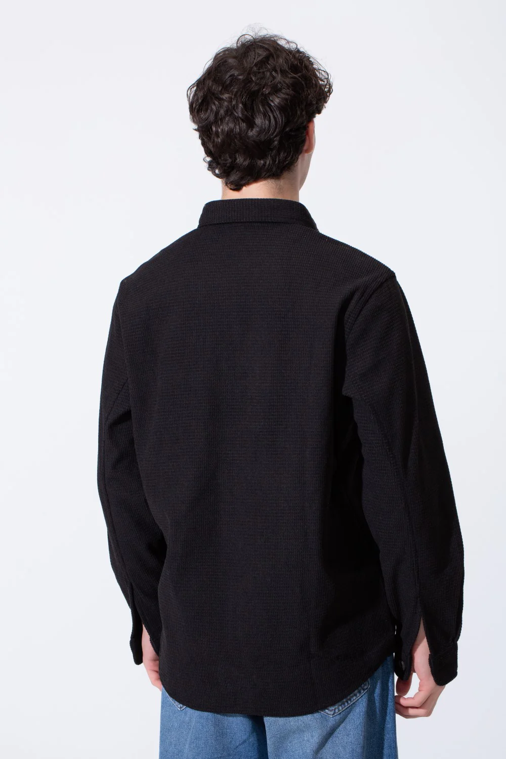 Men's Long Sleeved Winter Regular Fit Velvet Shirt - Image 6