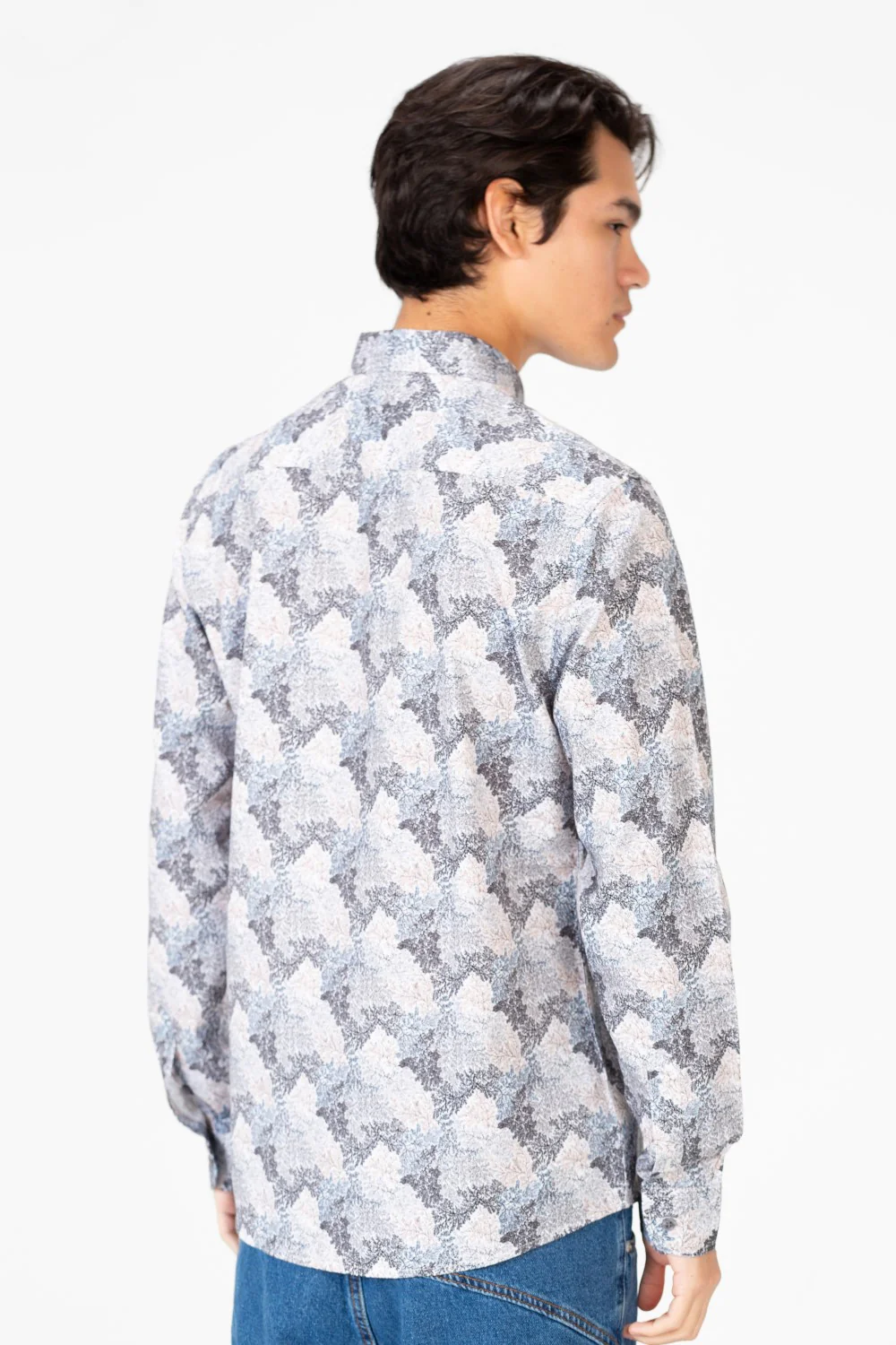 Men's Long Sleeves Slim Fit Poplin Jakar Shirt - Image 2