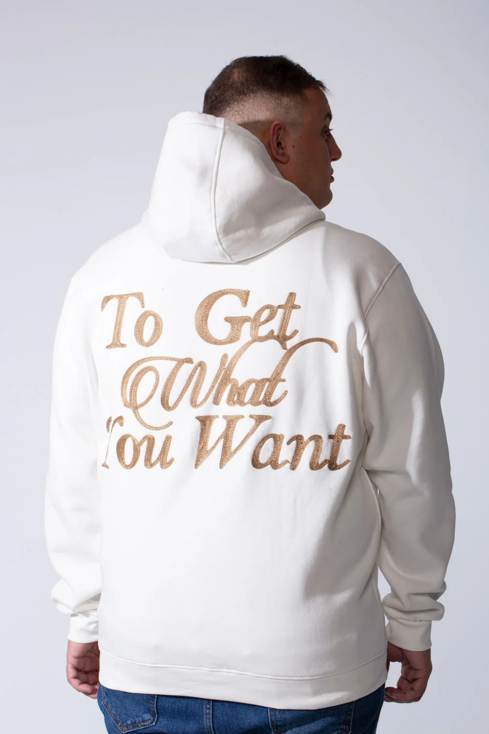 Men's Long Sleeves Textured Front Kangaroo Pocket Comfy Big Size Hooded Melton Sweatshirt - Image 10