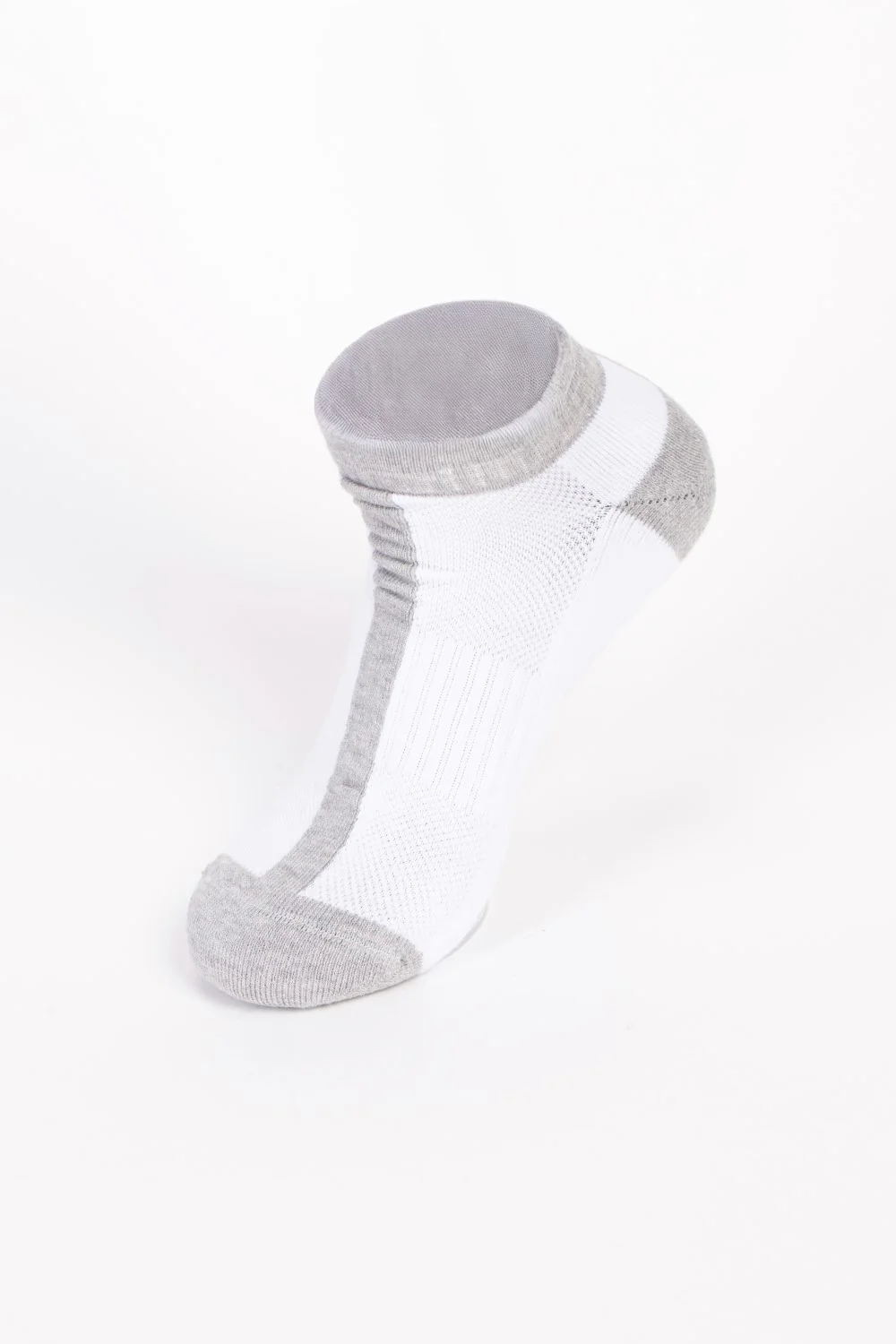 Men's Low-Cut With Sleek Two-Tone Design Breathable Ribbed Band Support Comfy Socks - Image 9