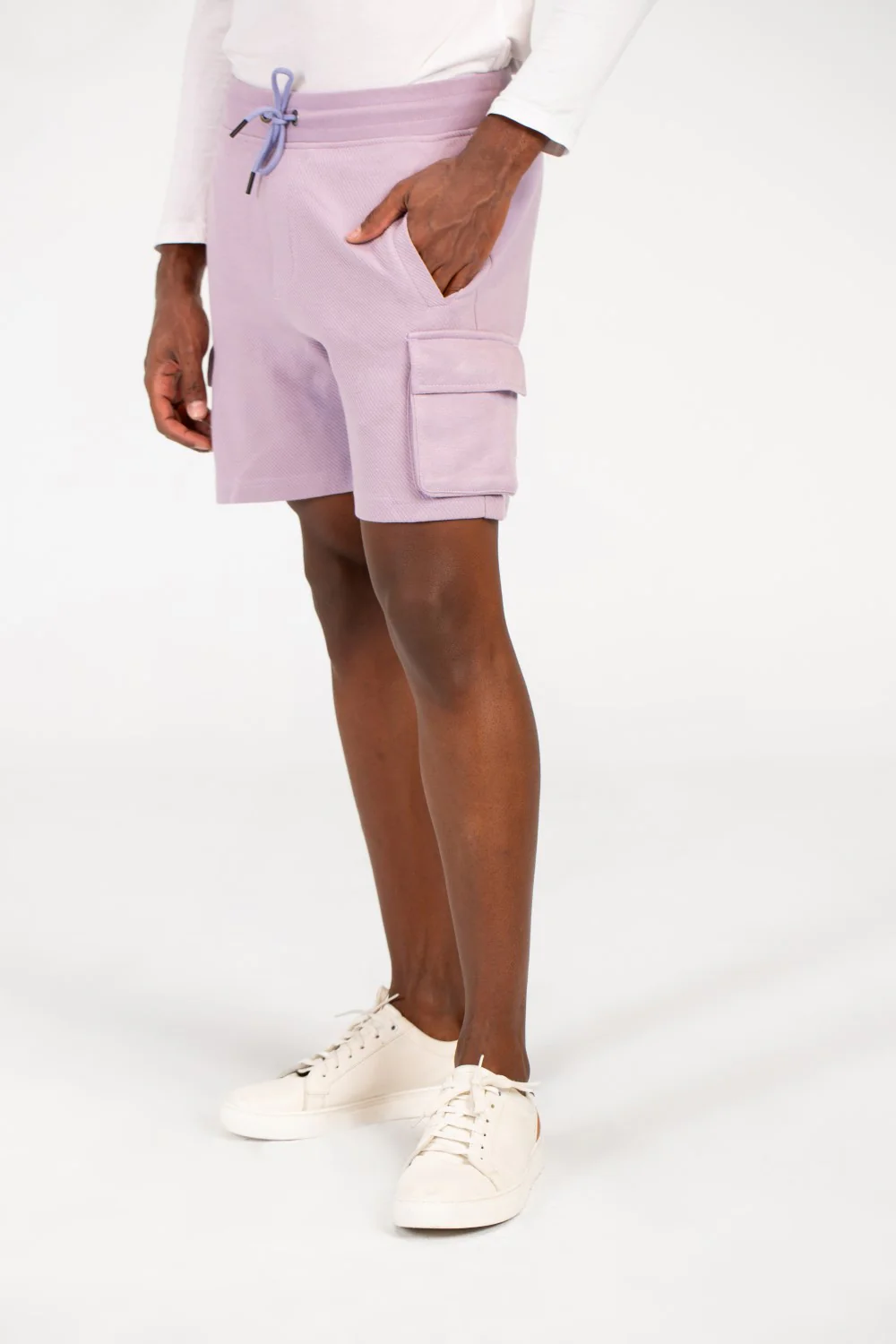 Men's Melton Elastic Waistband Side Pockets Short - Image 16