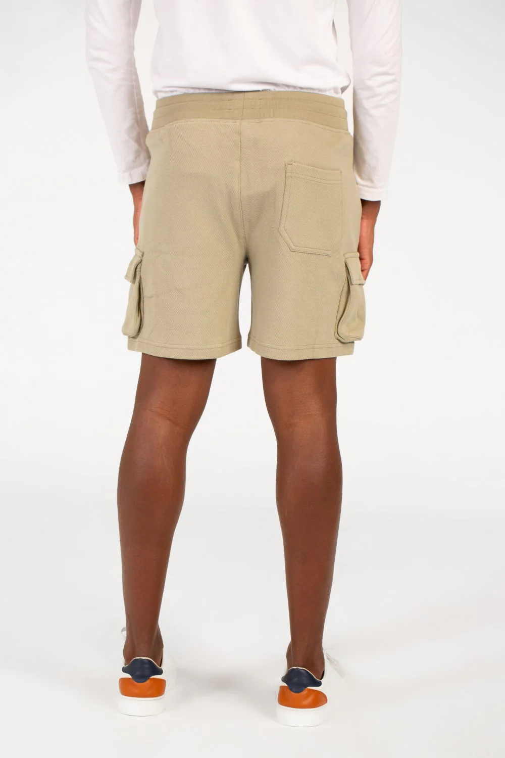 Men's Melton Elastic Waistband Side Pockets Short - Image 6