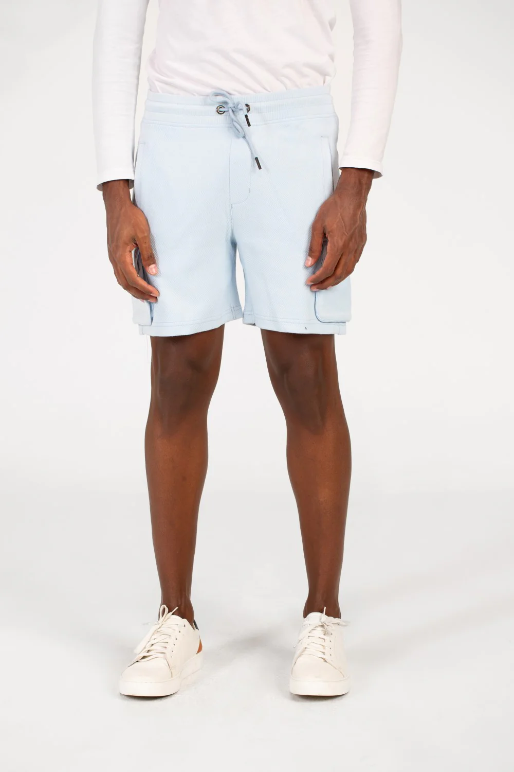 Men's Melton Elastic Waistband Side Pockets Short - Image 9