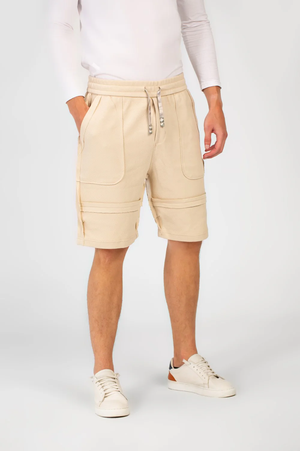 Men's Melton Modern Cut Short With Elastic Waistband And Pockets - Image 3