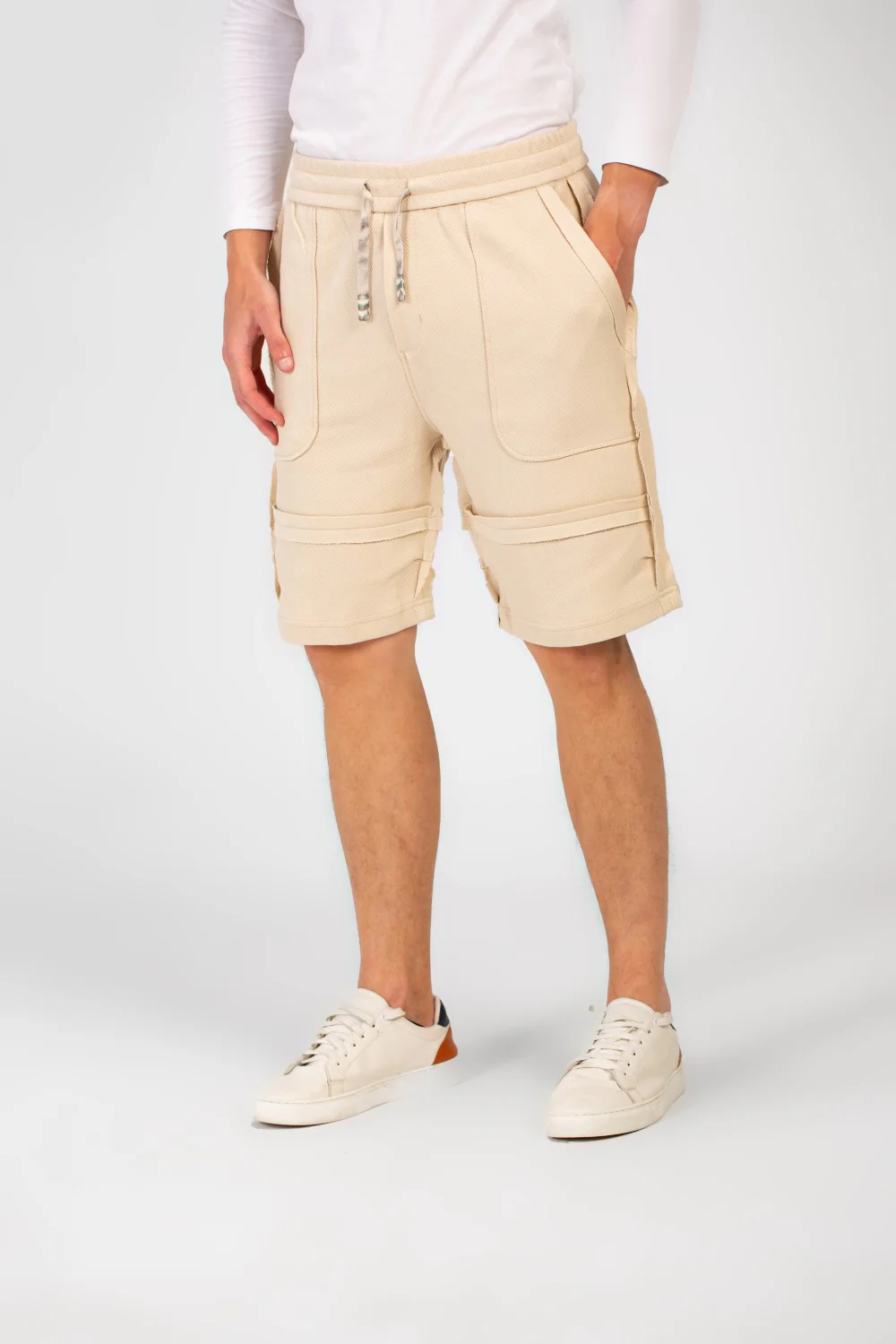 Men's Melton Modern Cut Short With Elastic Waistband And Pockets - Image 4