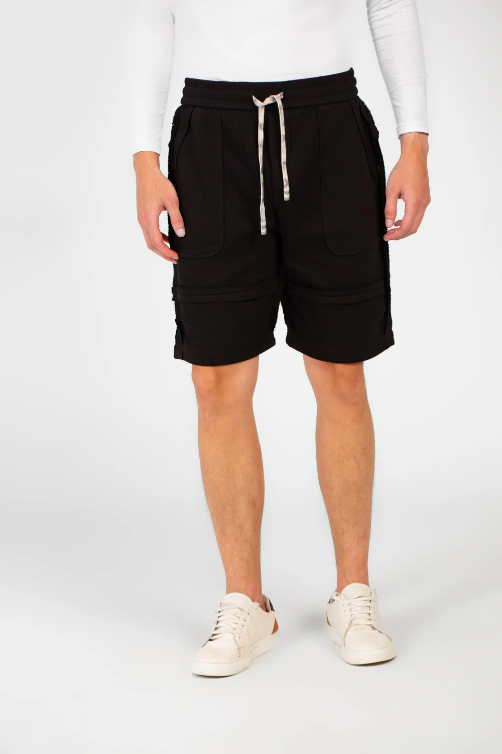 Men's Melton Modern Cut Short With Elastic Waistband And Pockets - Image 5