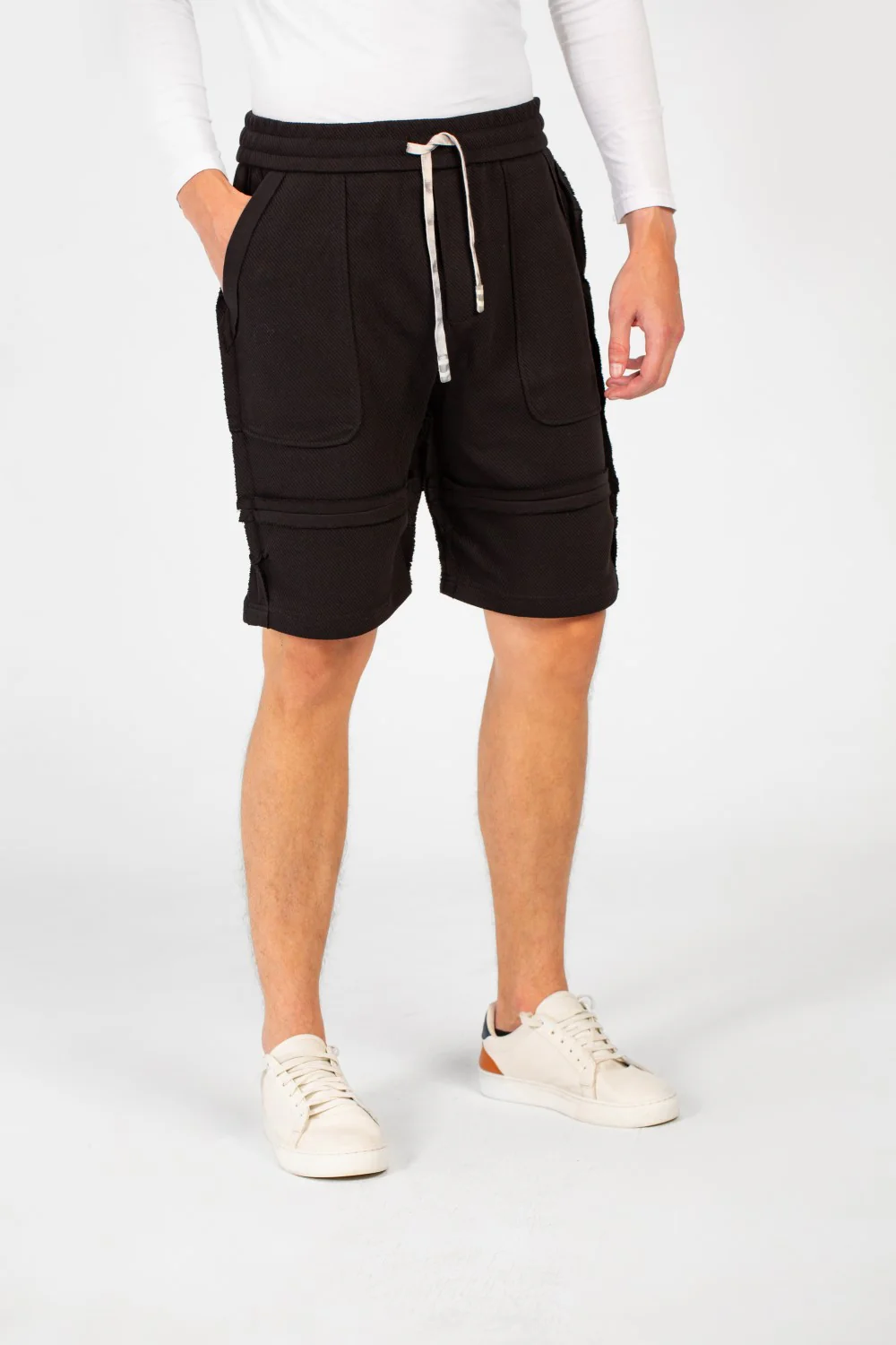 Men's Melton Modern Cut Short With Elastic Waistband And Pockets - Image 7