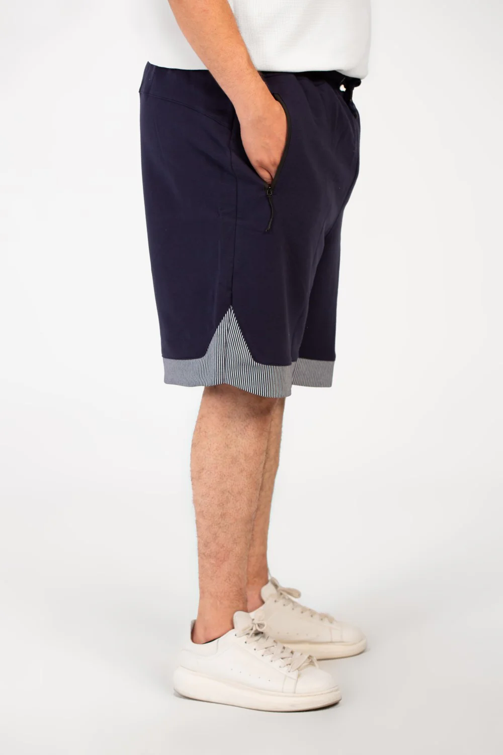 Men's Milton Basic Big Size Short Modern Design With A Side Text Print - Image 11