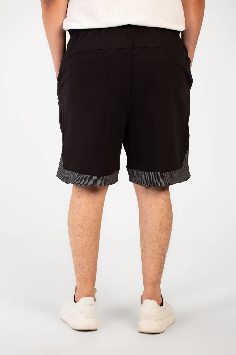Men's Milton Basic Big Size Short Modern Design With A Side Text Print - Image 2