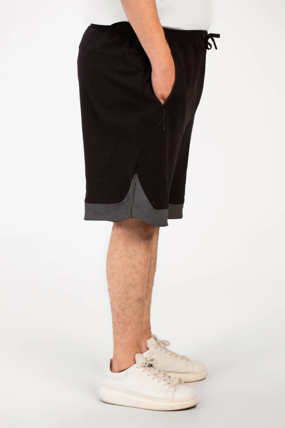 Men's Milton Basic Big Size Short Modern Design With A Side Text Print - Image 3