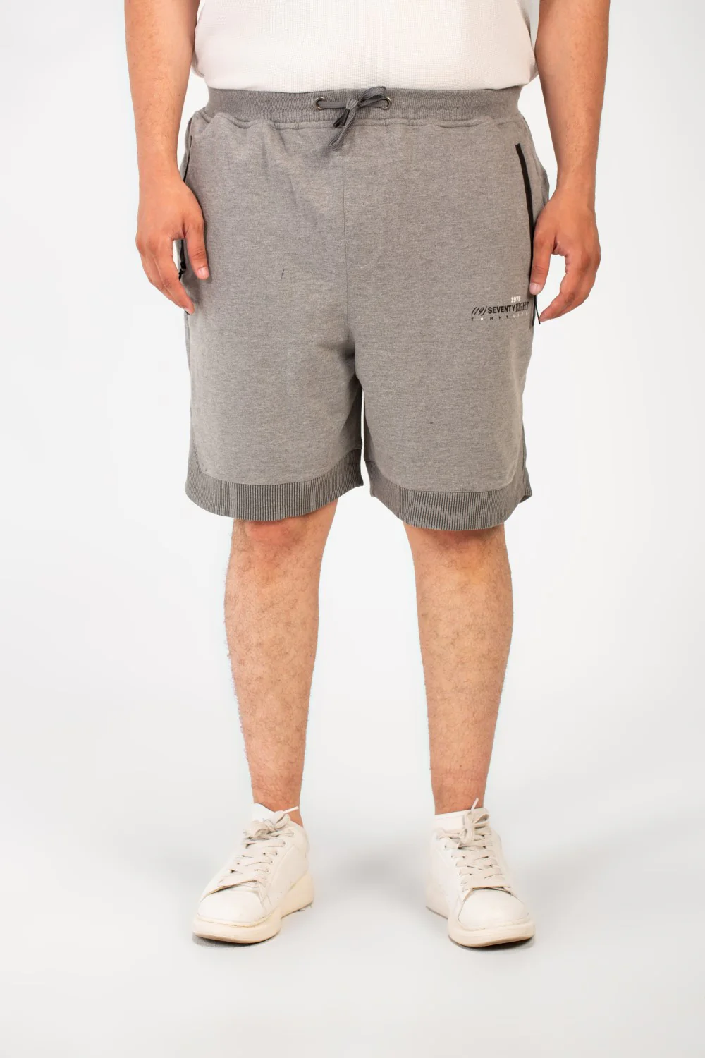 Men's Milton Basic Big Size Short Modern Design With A Side Text Print - Image 5