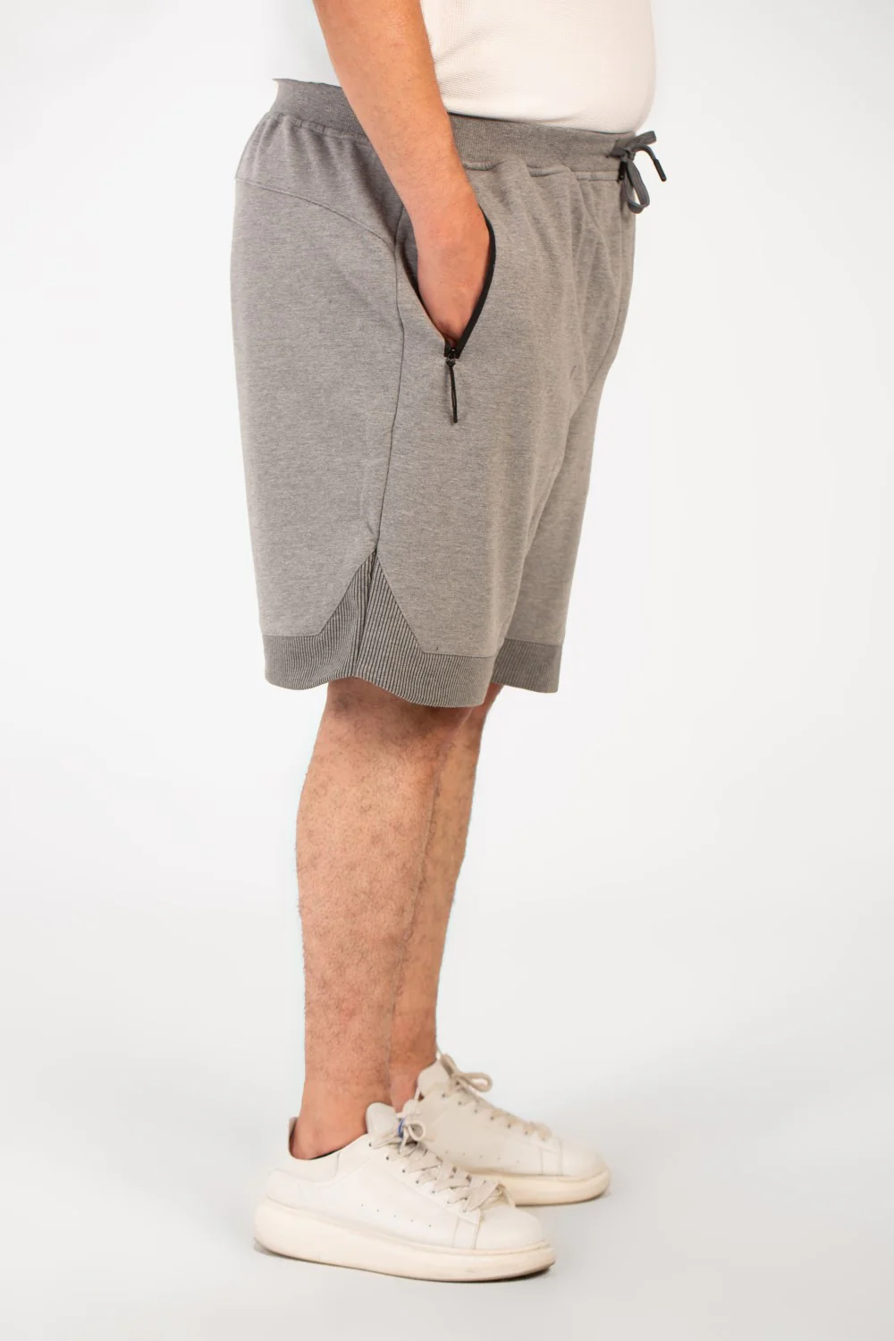 Men's Milton Basic Big Size Short Modern Design With A Side Text Print - Image 7