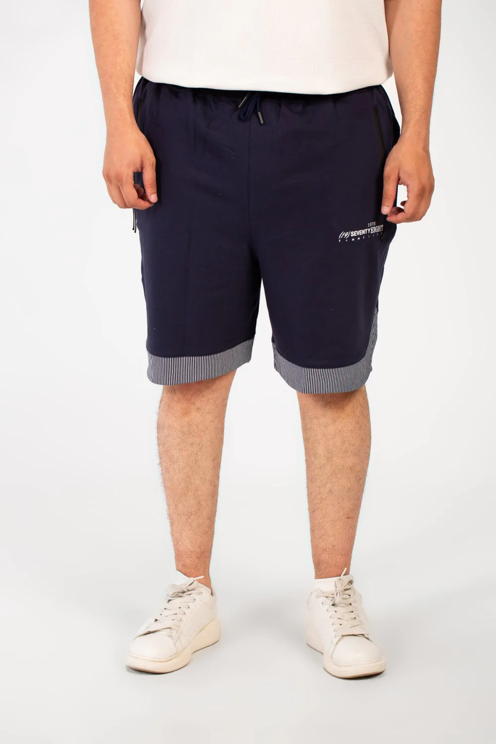 Men's Milton Basic Big Size Short Modern Design With A Side Text Print - Image 9