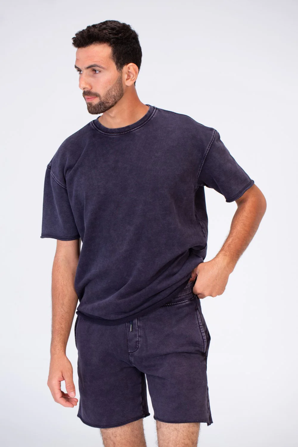 Mens Milton Casual Back Pocket Shorts In Breathable Fabric - Image 4