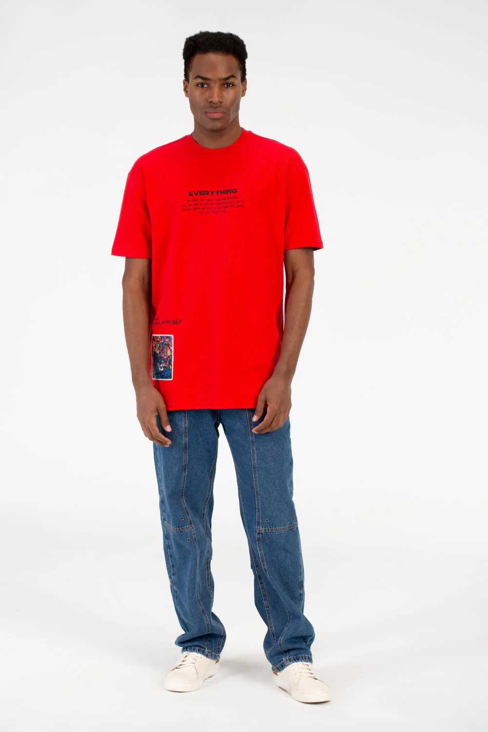 Men's Milton Graphic Print Crew Neck Oversize T-Shirt - Image 12