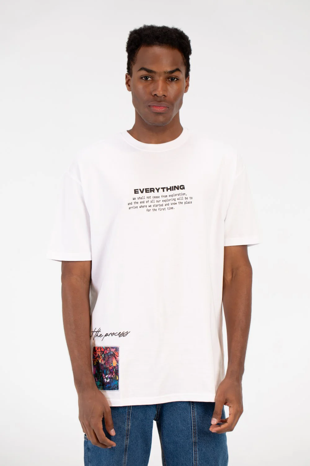 Men's Milton Graphic Print Crew Neck Oversize T-Shirt - Image 13