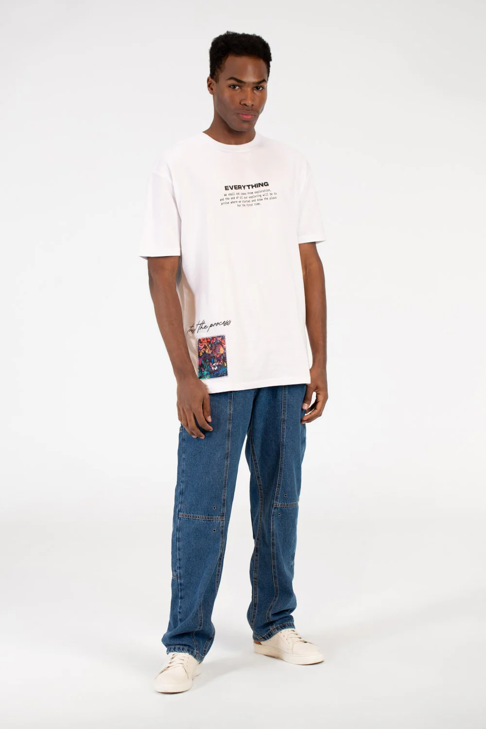 Men's Milton Graphic Print Crew Neck Oversize T-Shirt - Image 16