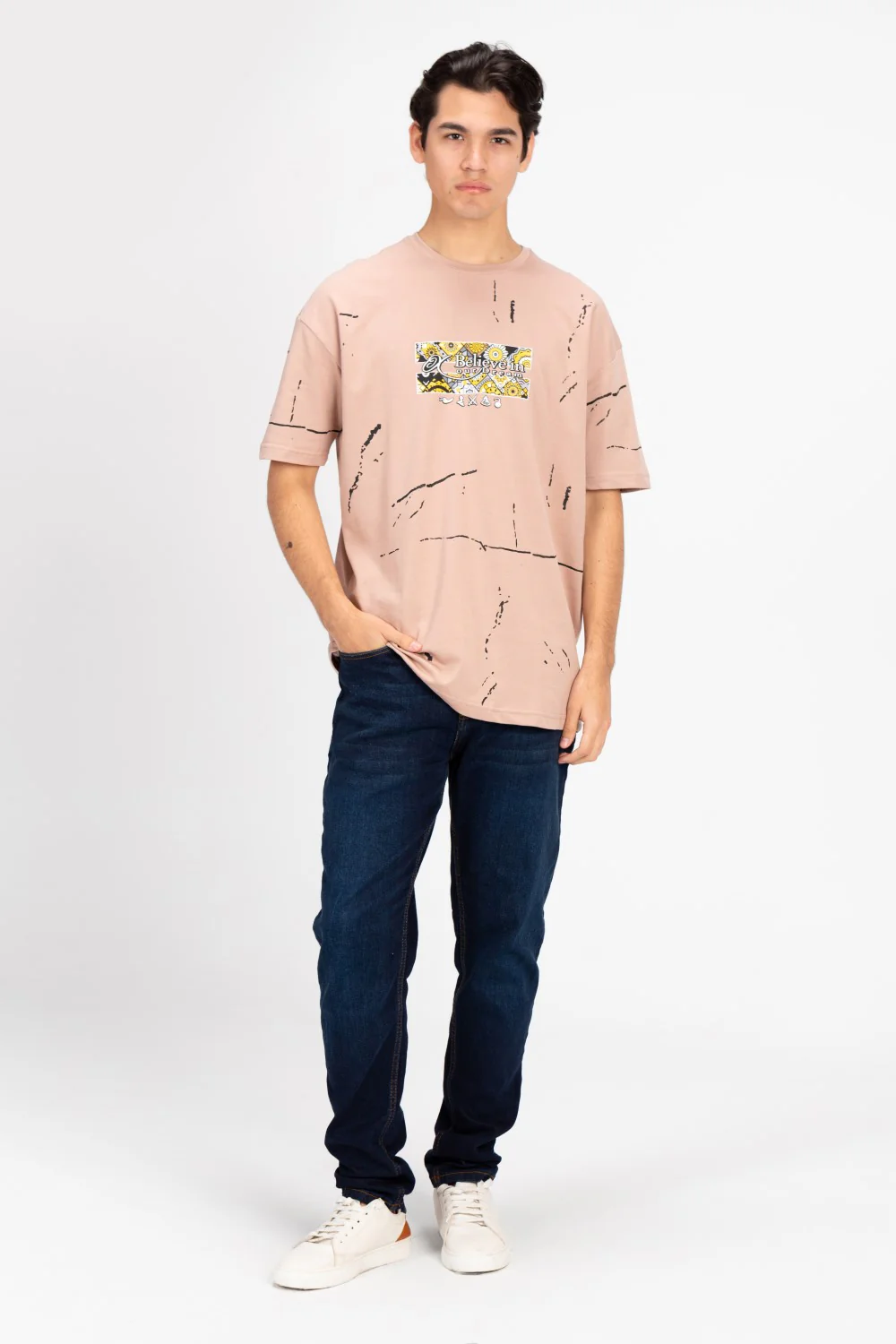 Men's Milton Oversized Printed T-Shirt - Image 4