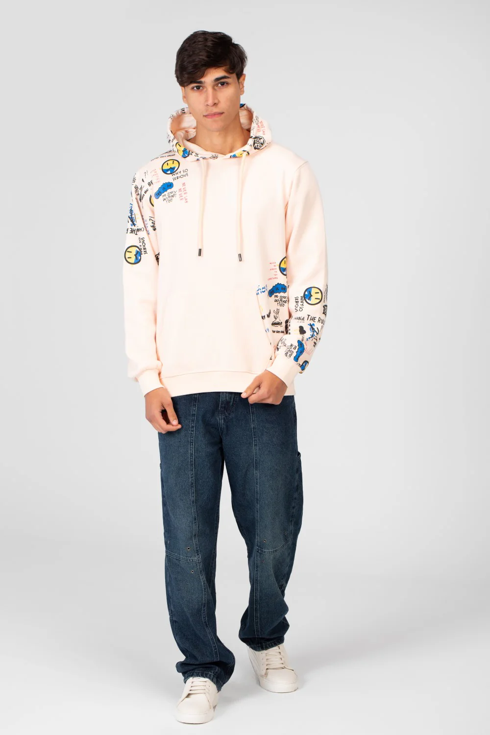 Men's Milton Printed Long Sleeve Hoodie - Image 12