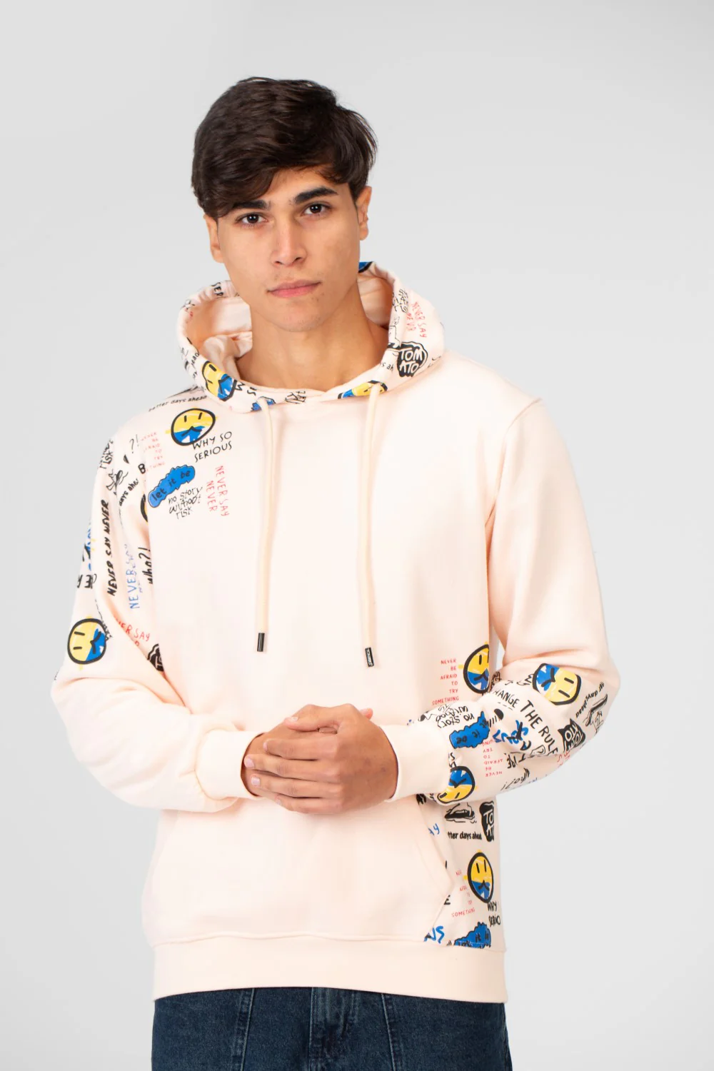 Men's Milton Printed Long Sleeve Hoodie - Image 9