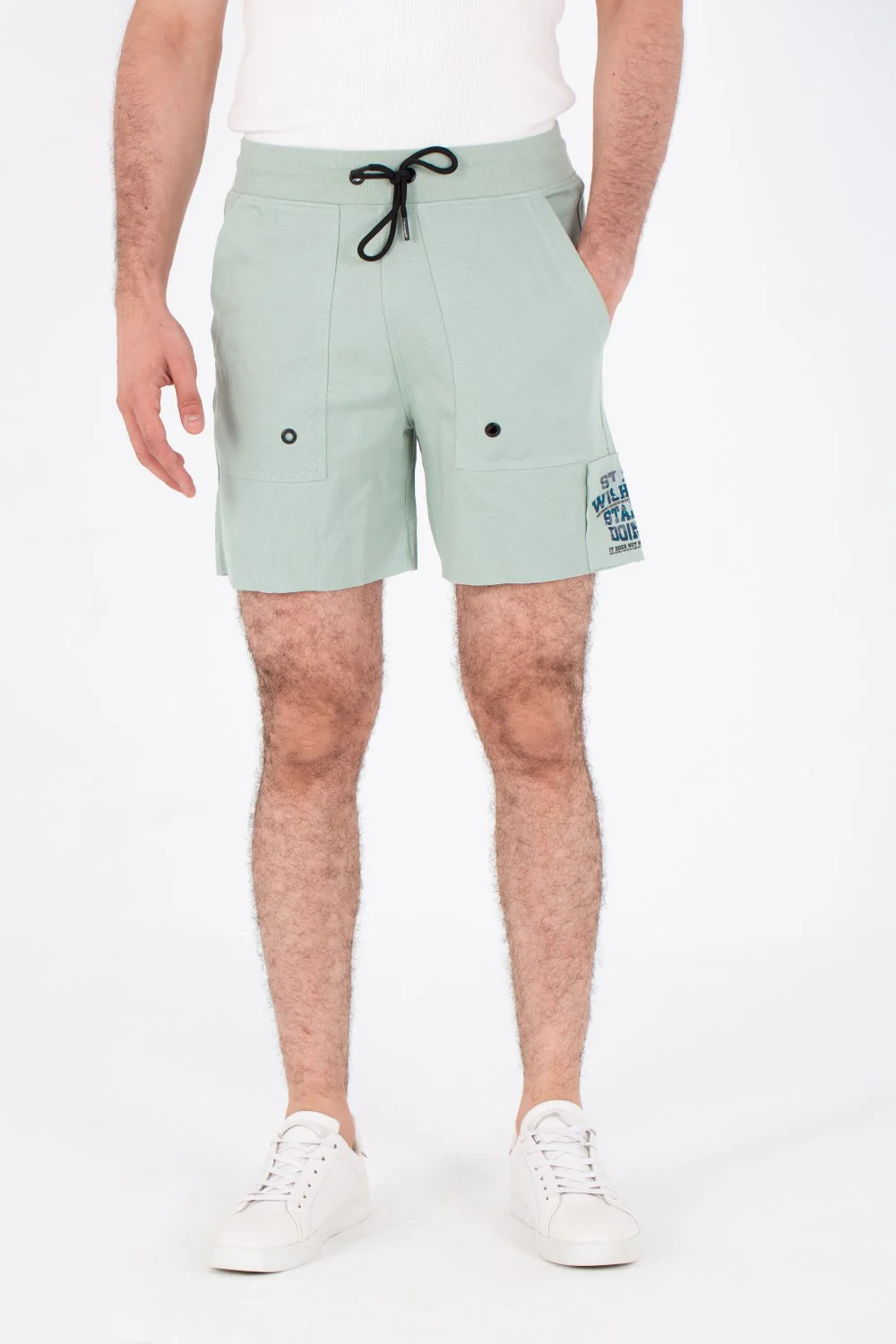 Mens Milton Shorts With Side Print And Front Pockets - Image 10
