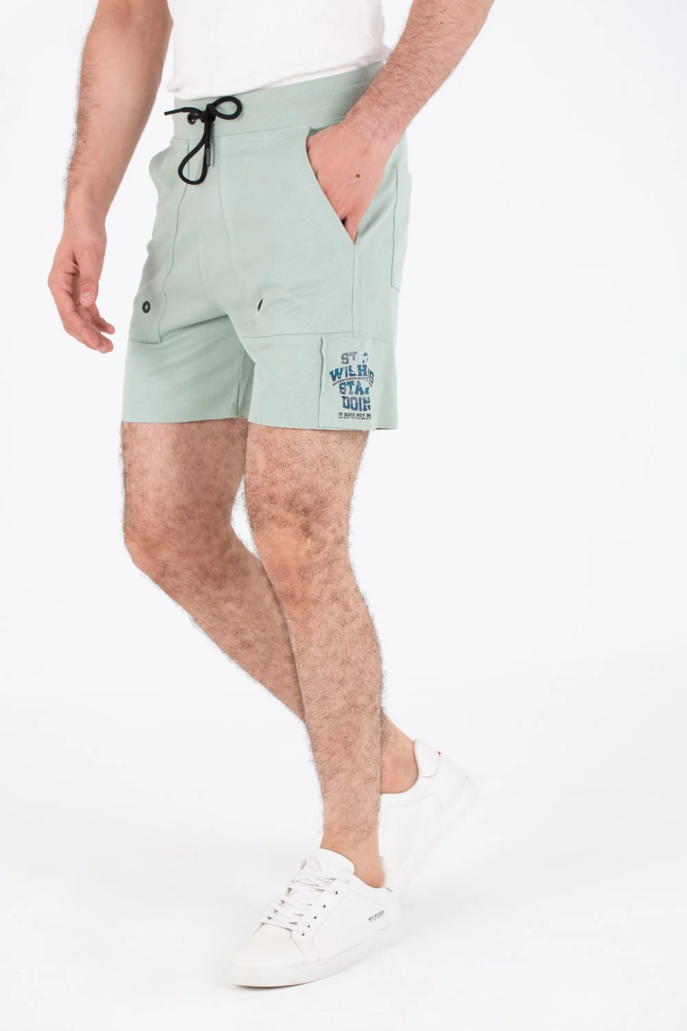 Mens Milton Shorts With Side Print And Front Pockets - Image 12