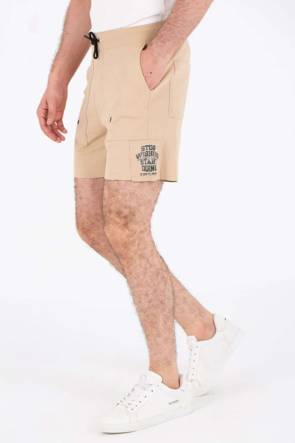 Mens Milton Shorts With Side Print And Front Pockets - Image 3