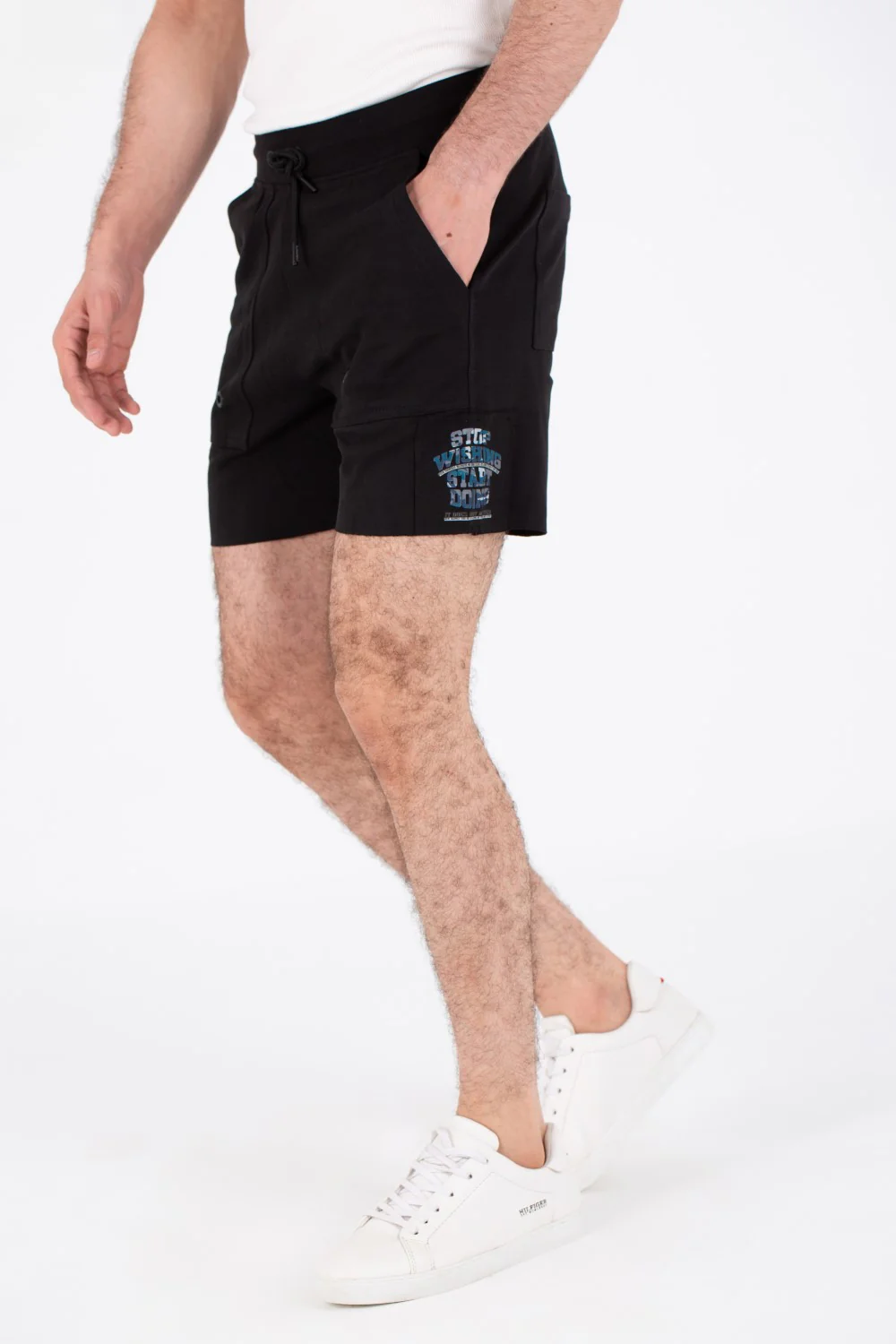 Mens Milton Shorts With Side Print And Front Pockets - Image 6
