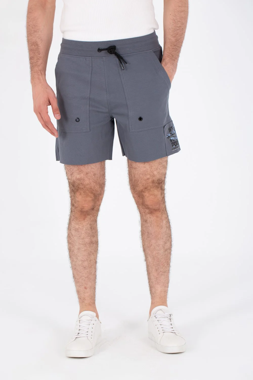 Mens Milton Shorts With Side Print And Front Pockets - Image 7