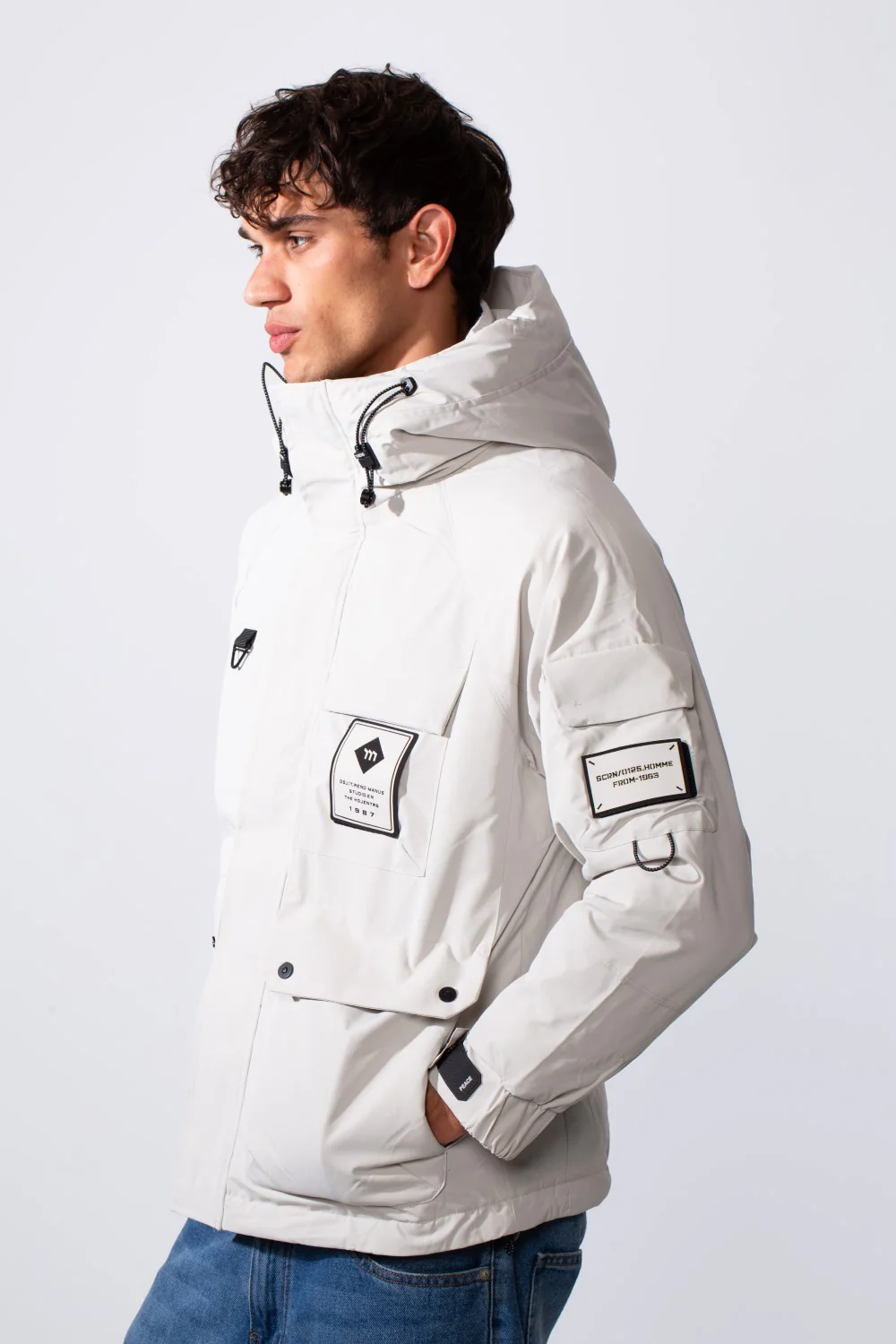 Men's Modern Casual Hooded Waterproof Jacket - Image 3