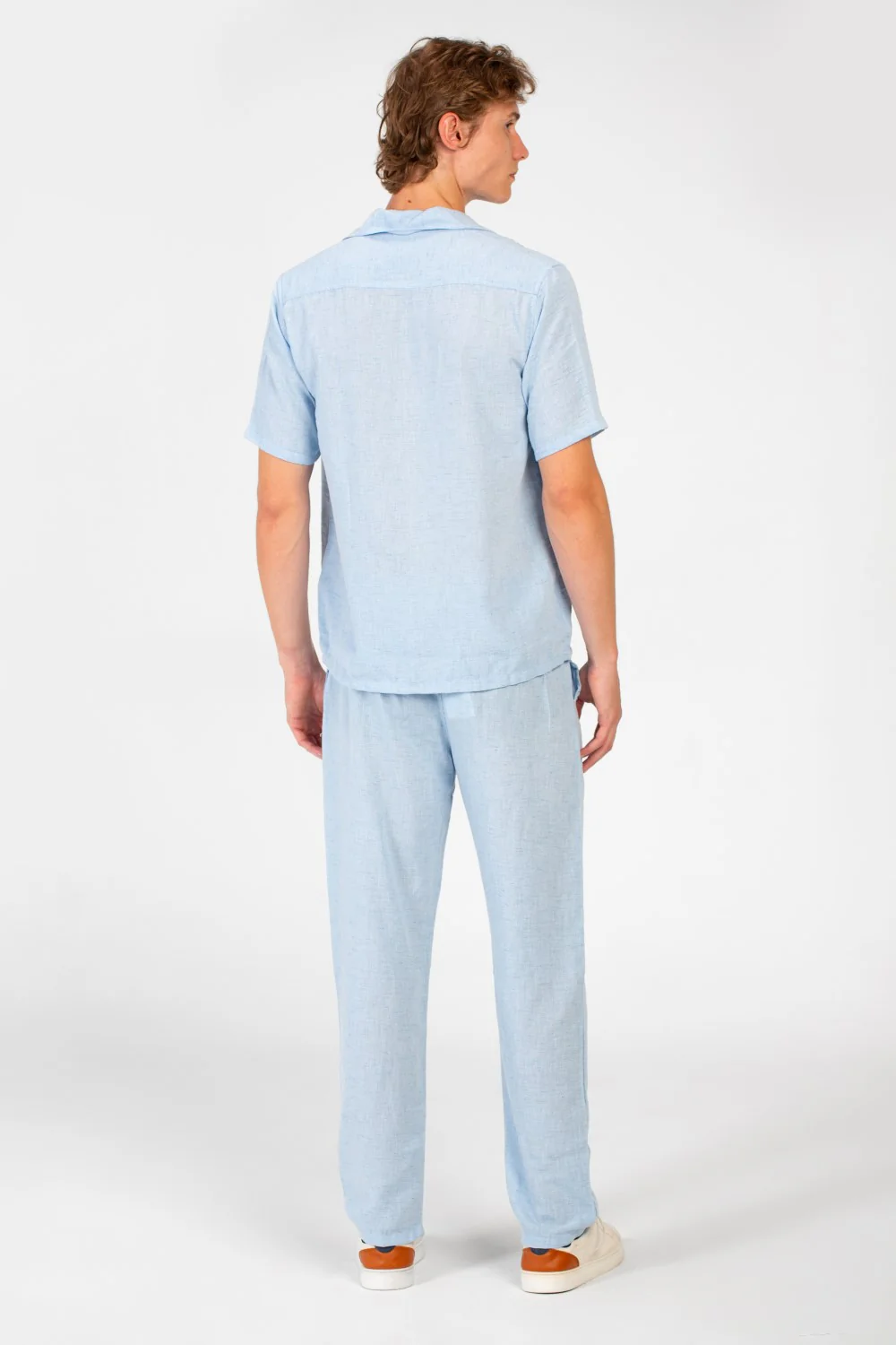Men's Modern Design Slim Fit Linen Outfit - Image 6
