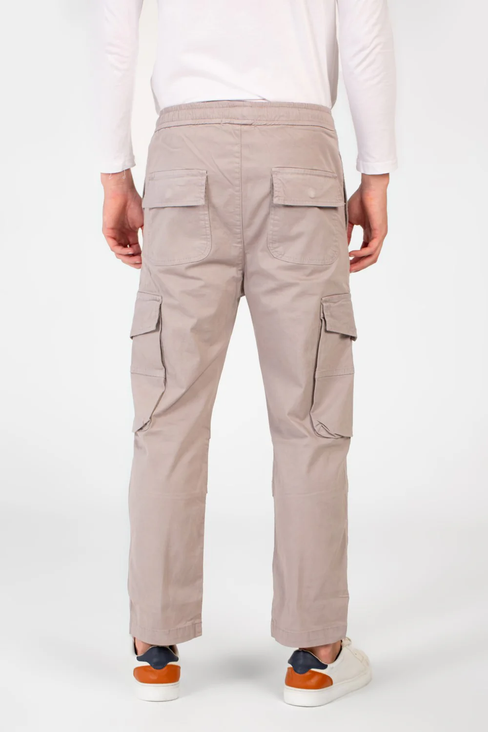 Men's Modern Gabardine Shewal Pants With A Drawstring Waist And Basic Details - Image 10