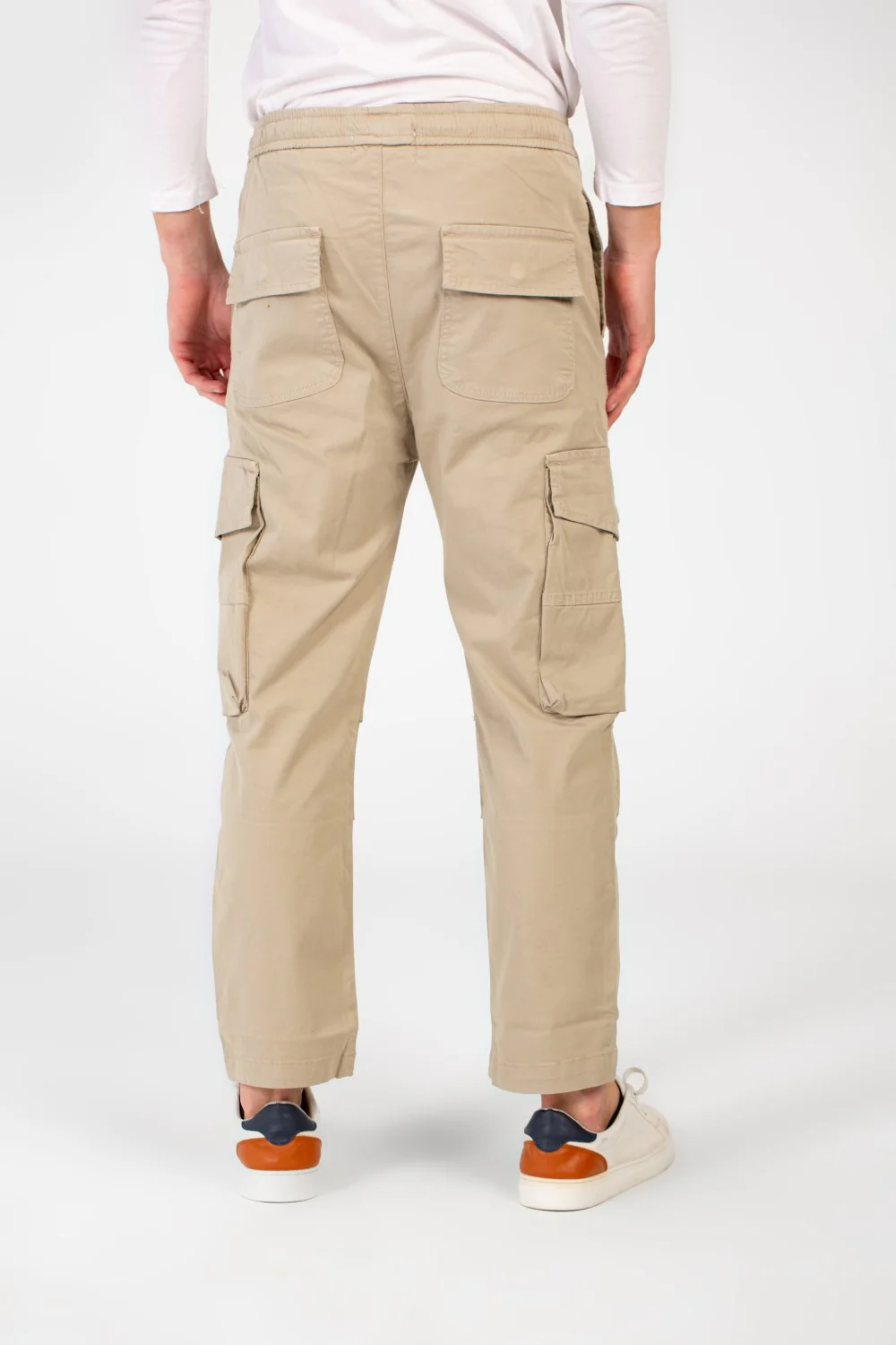Men's Modern Gabardine Shewal Pants With A Drawstring Waist And Basic Details - Image 14