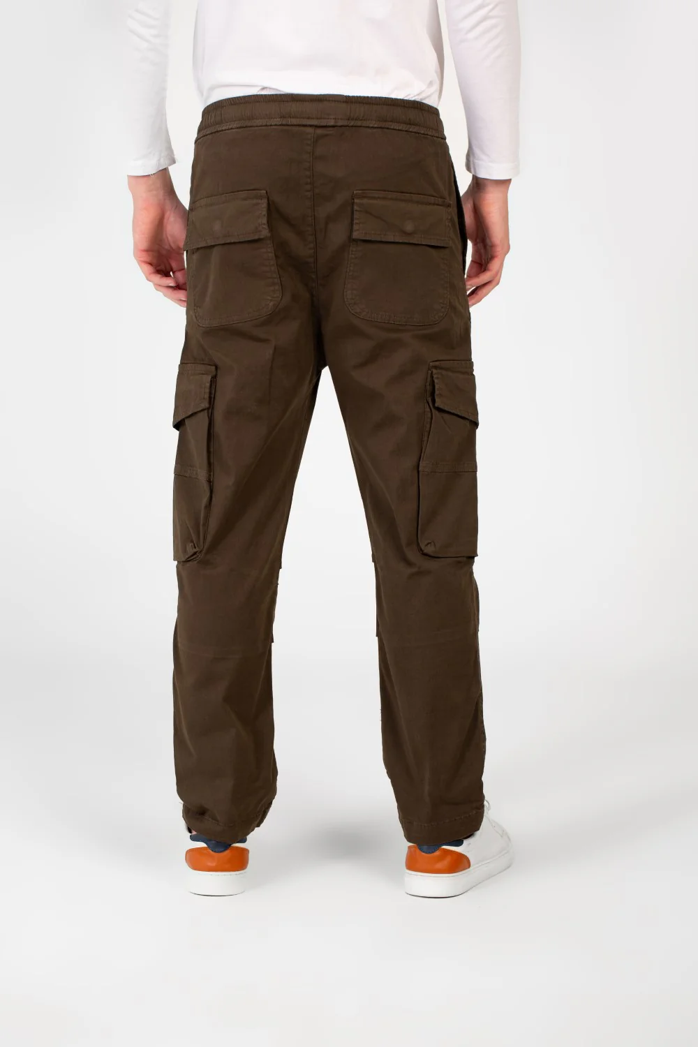 Men's Modern Gabardine Shewal Pants With A Drawstring Waist And Basic Details - Image 18