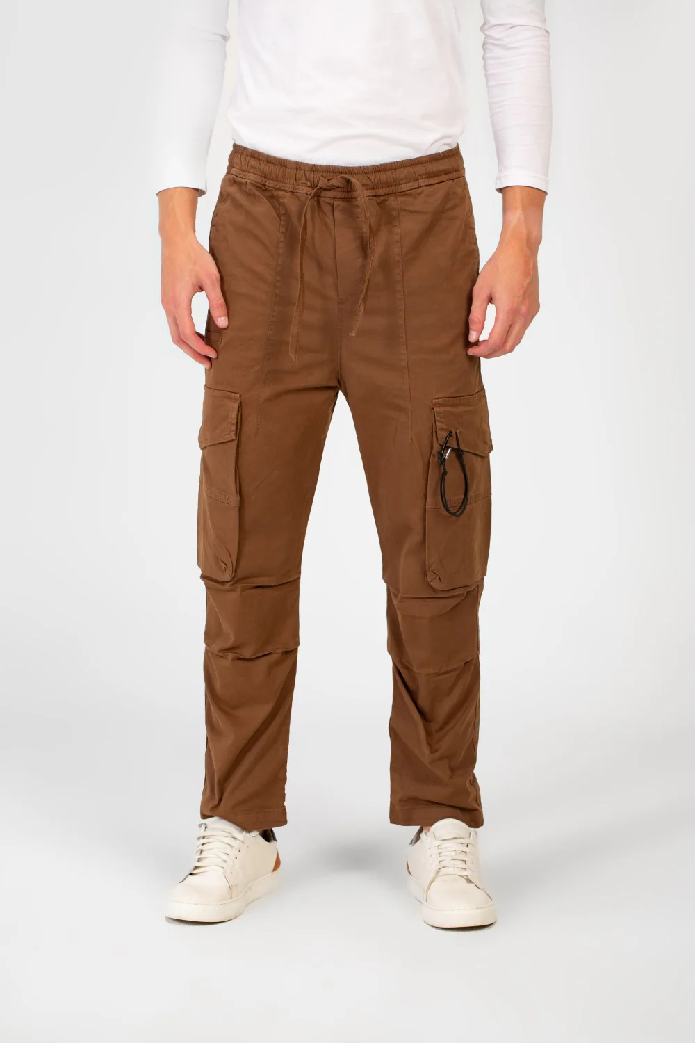 Men's Modern Gabardine Shewal Pants With A Drawstring Waist And Basic Details - Image 5