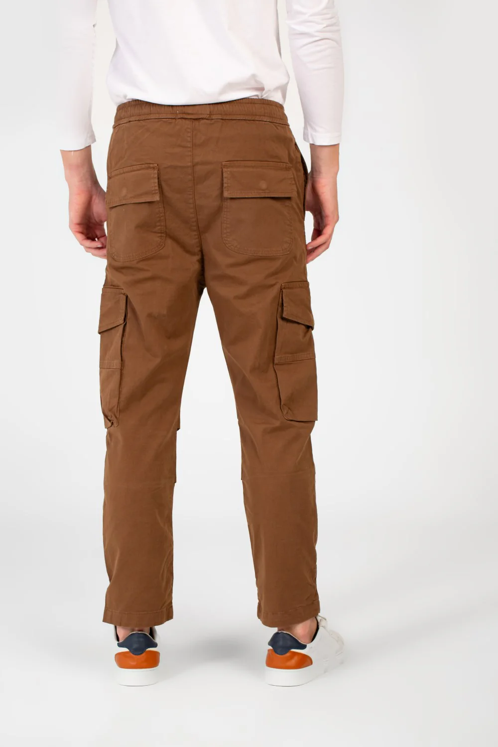 Men's Modern Gabardine Shewal Pants With A Drawstring Waist And Basic Details - Image 6