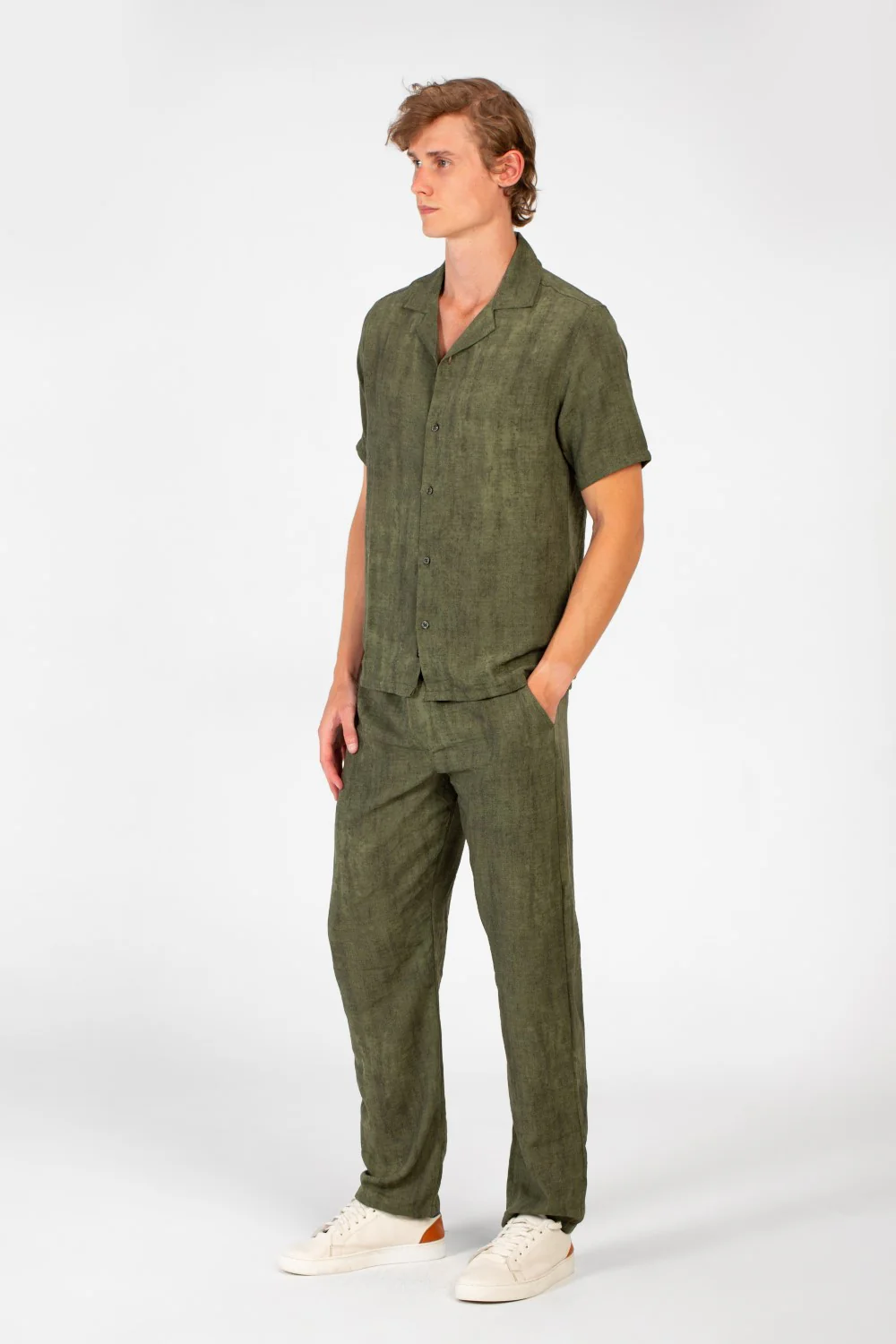 Men's Modern Linen Slim Fit Outfit Set - Image 11
