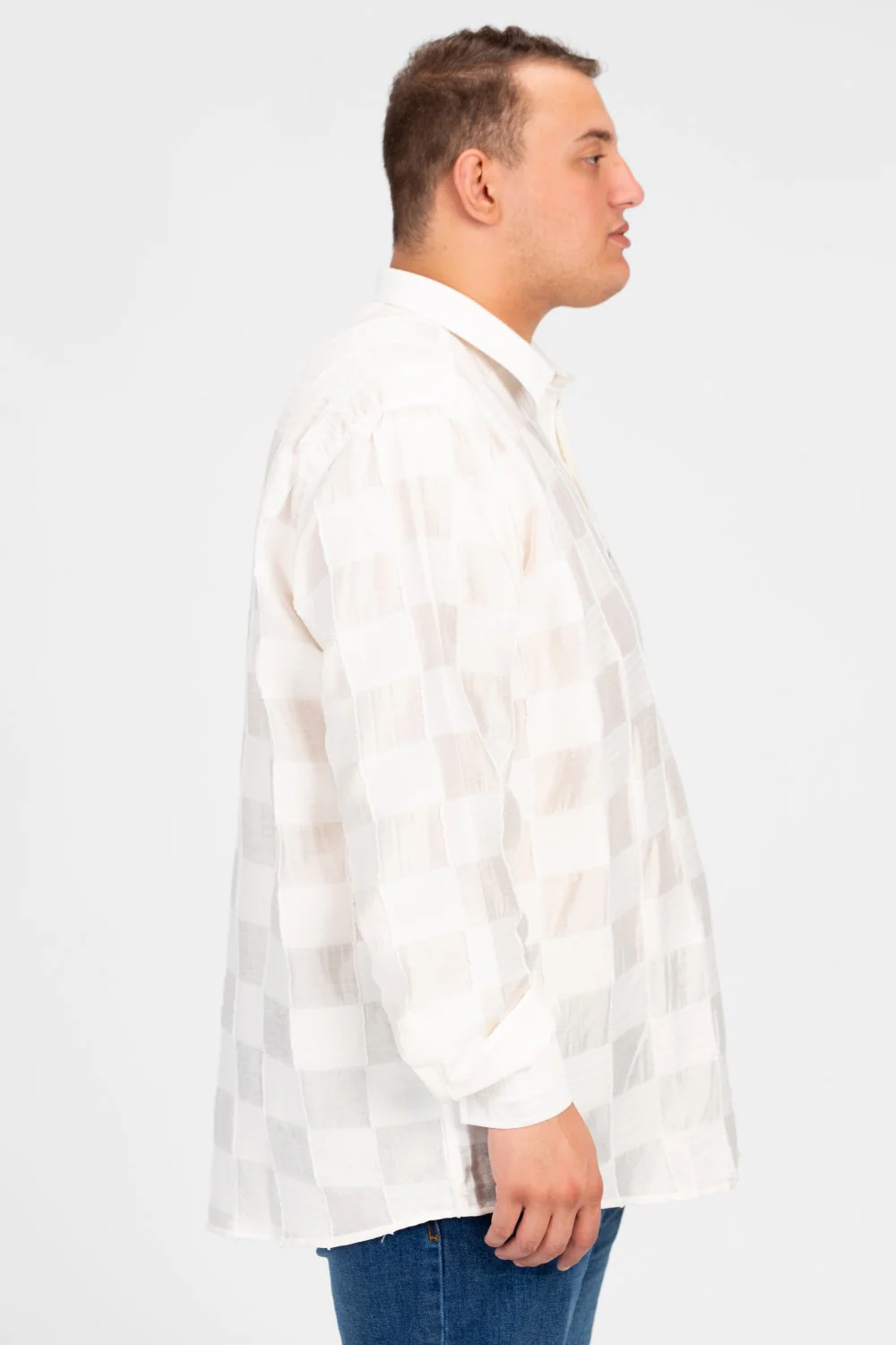 Men's Big Size Modern Oversized Long Sleeve Shirt - Image 7