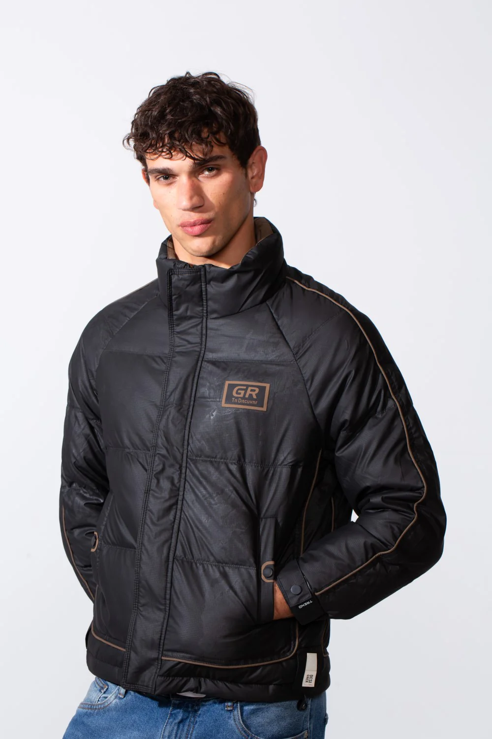 Men's Modern Panelled Waterproof Jacket - Image 5