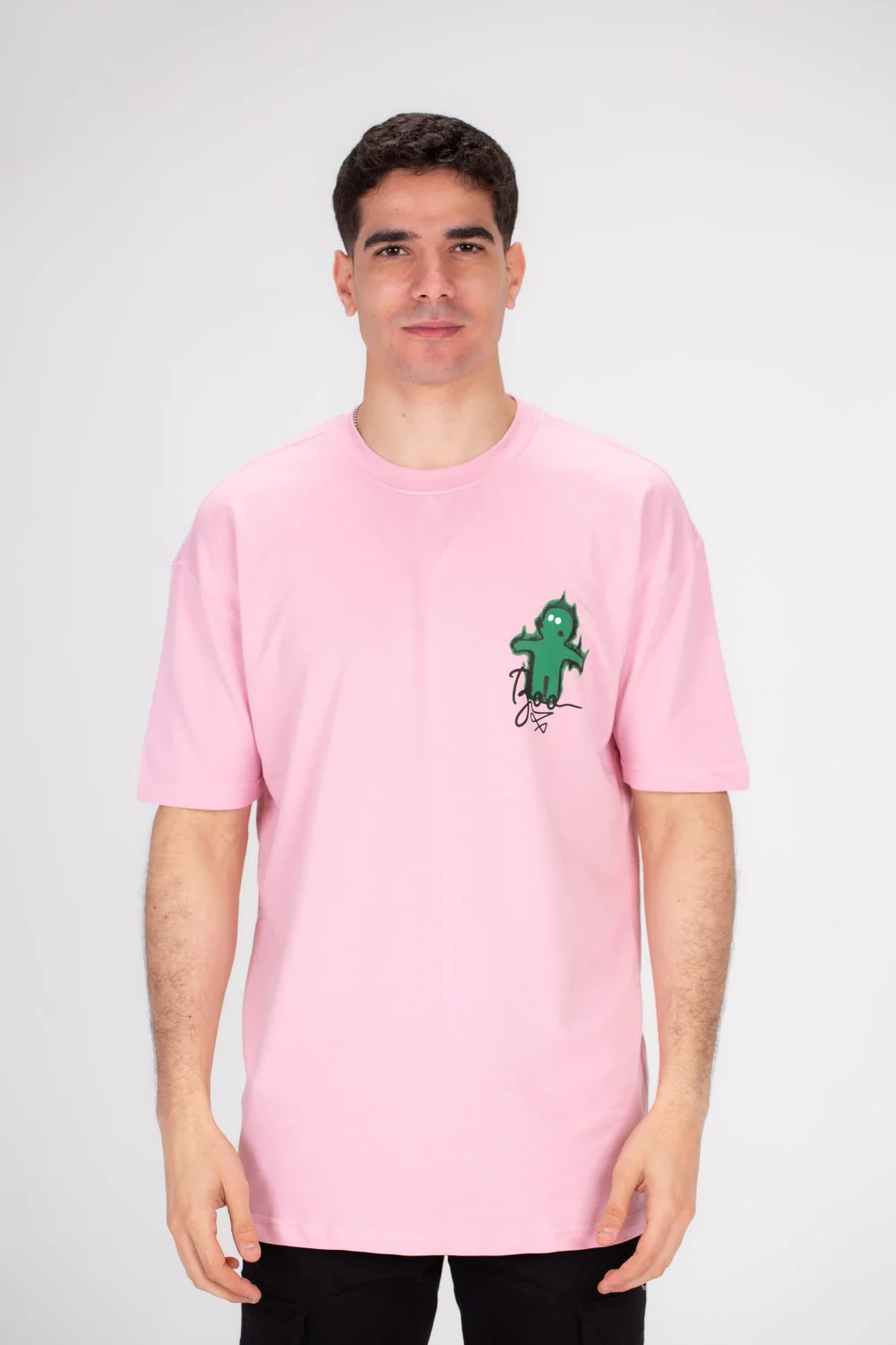 Men's Over Size Front & Back Printed Made Of Comfort Cotton T-shirt Perfect For Everyday Wear - Image 6