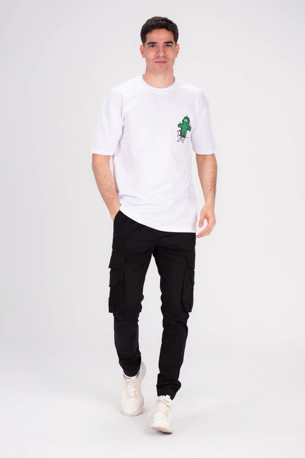 Men's Over Size Front & Back Printed Made Of Comfort Cotton T-shirt Perfect For Everyday Wear - Image 7