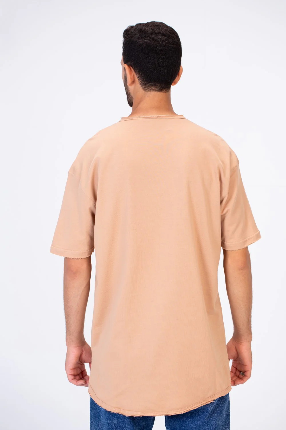 Mens Oversize Basic Plain T-shirt With Short Sleeves And A Round Neck - Image 32