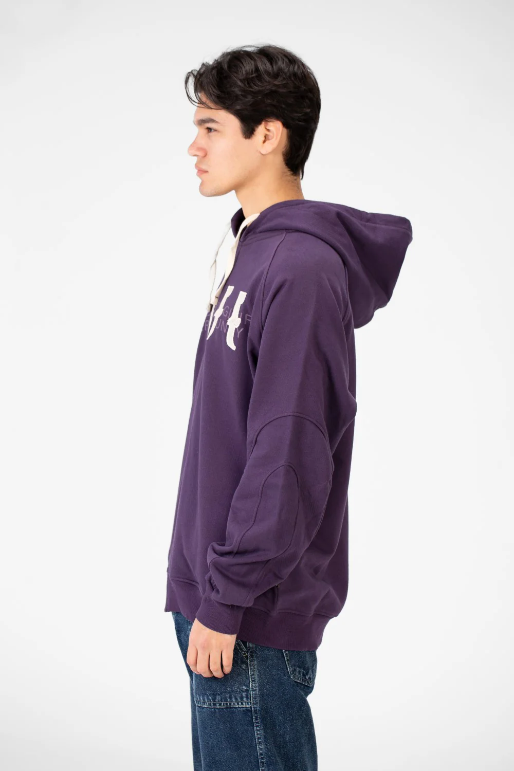 Men's Oversize Hooded Sweatshirt With Full Zipper - Image 11