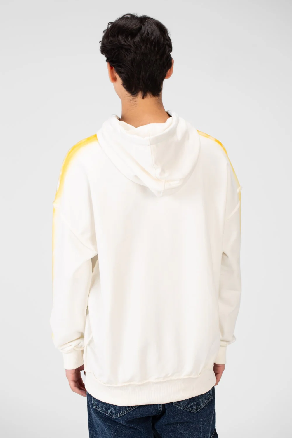 Men's Oversize Hoodie Sweatshirt With Text Print - Image 10
