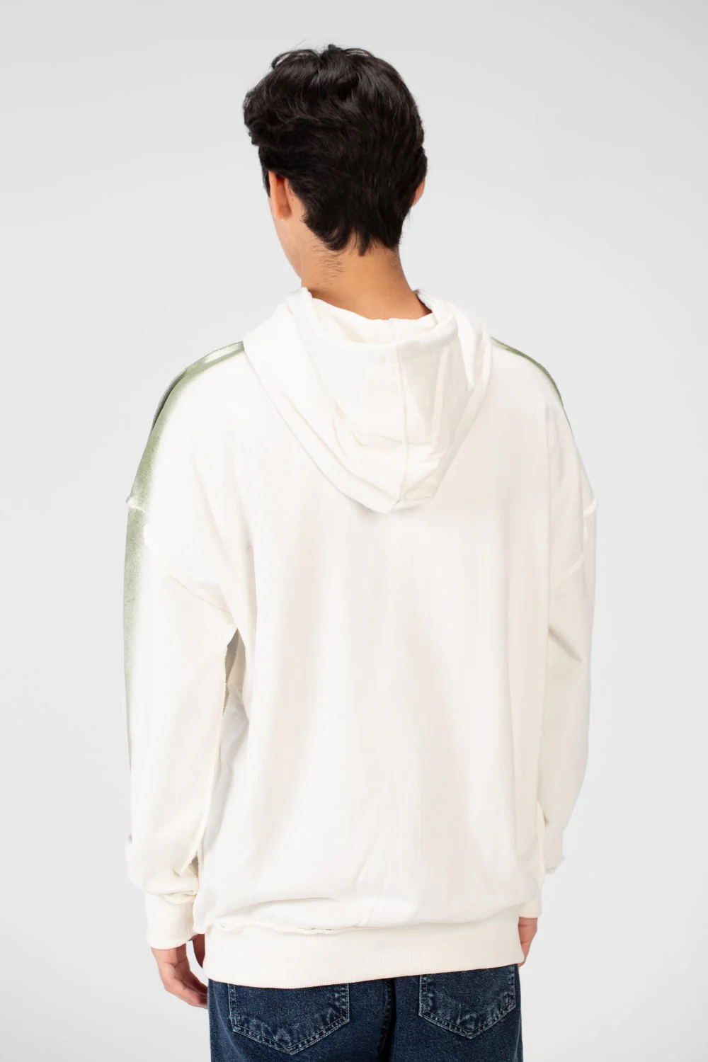 Men's Oversize Hoodie Sweatshirt With Text Print - Image 6