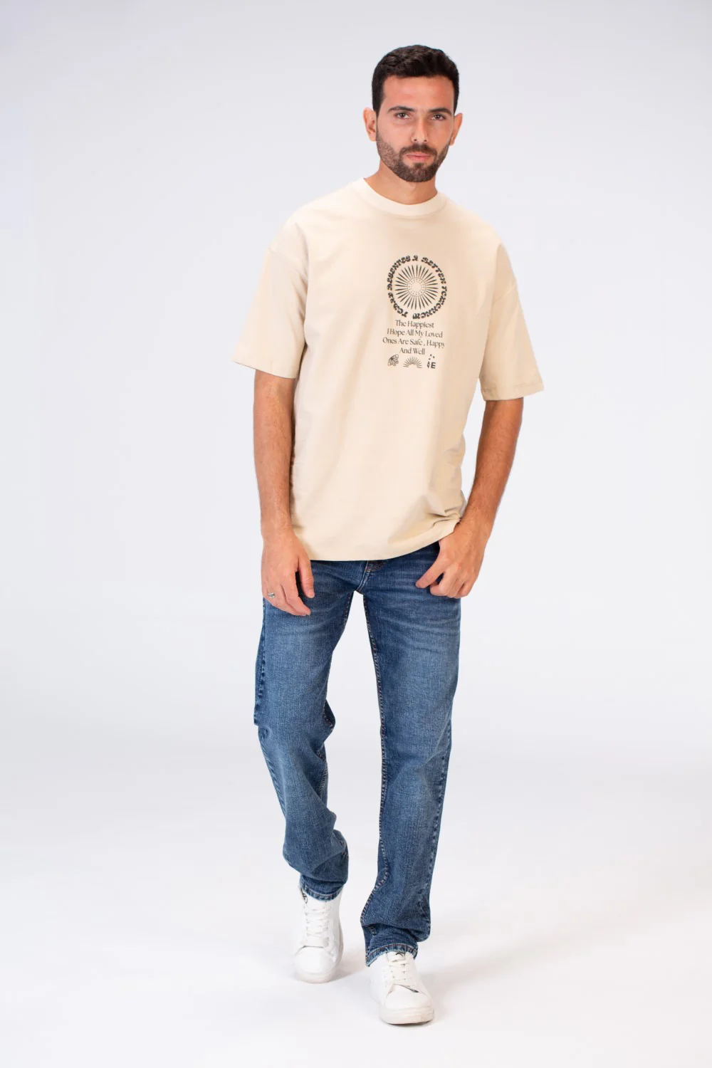 Mens Oversize Printed Half Sleeve T-shirt With Comfortable Cotton Material - Image 3