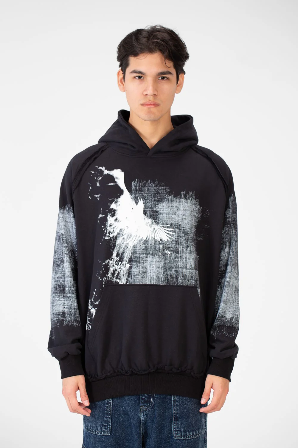 Men's Oversize Printed Hoodie Sweatshirt