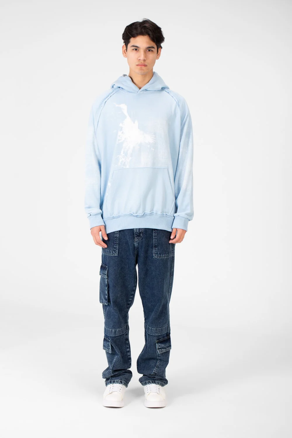 Men's Oversize Printed Hoodie Sweatshirt - Image 12
