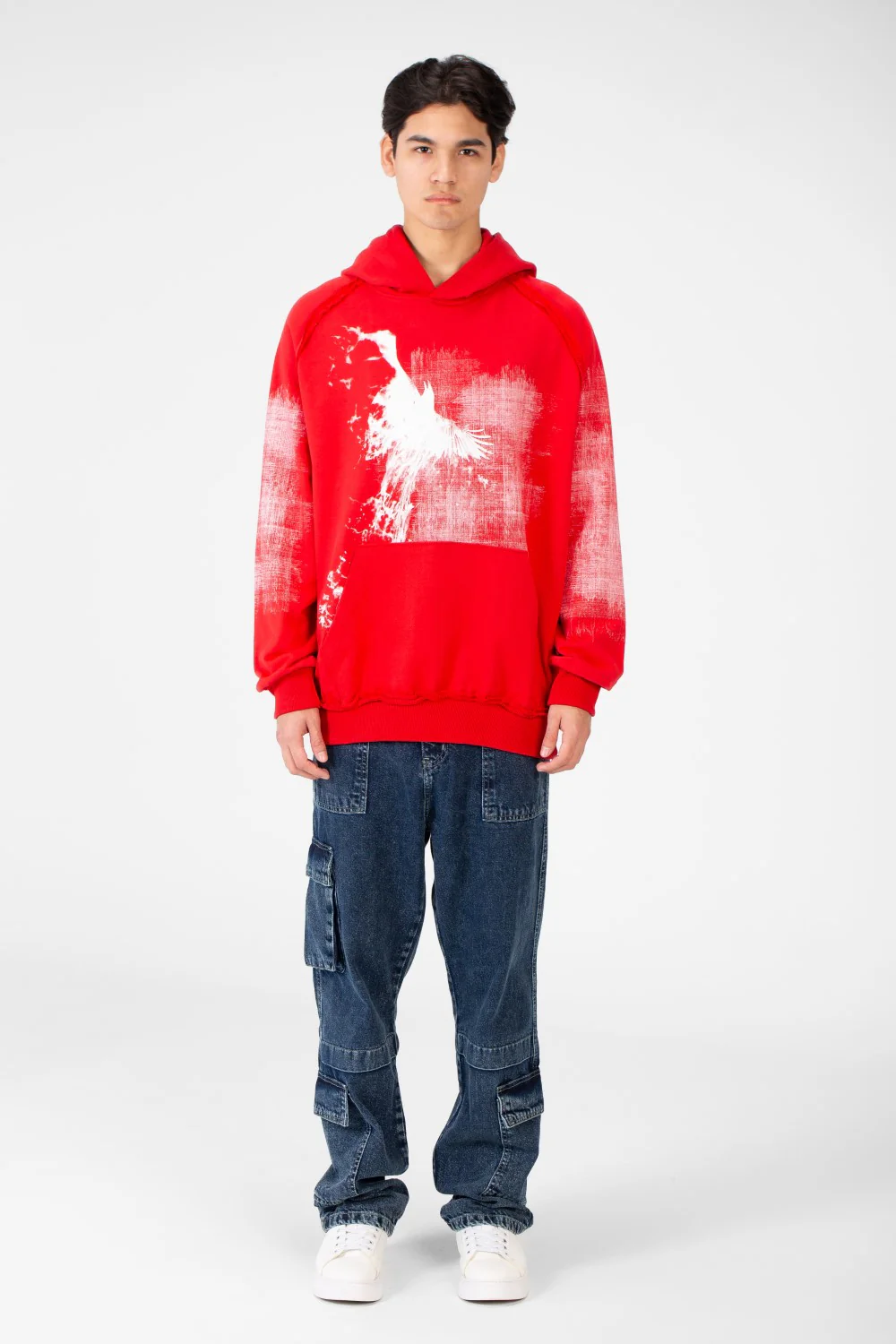 Men's Oversize Printed Hoodie Sweatshirt - Image 16
