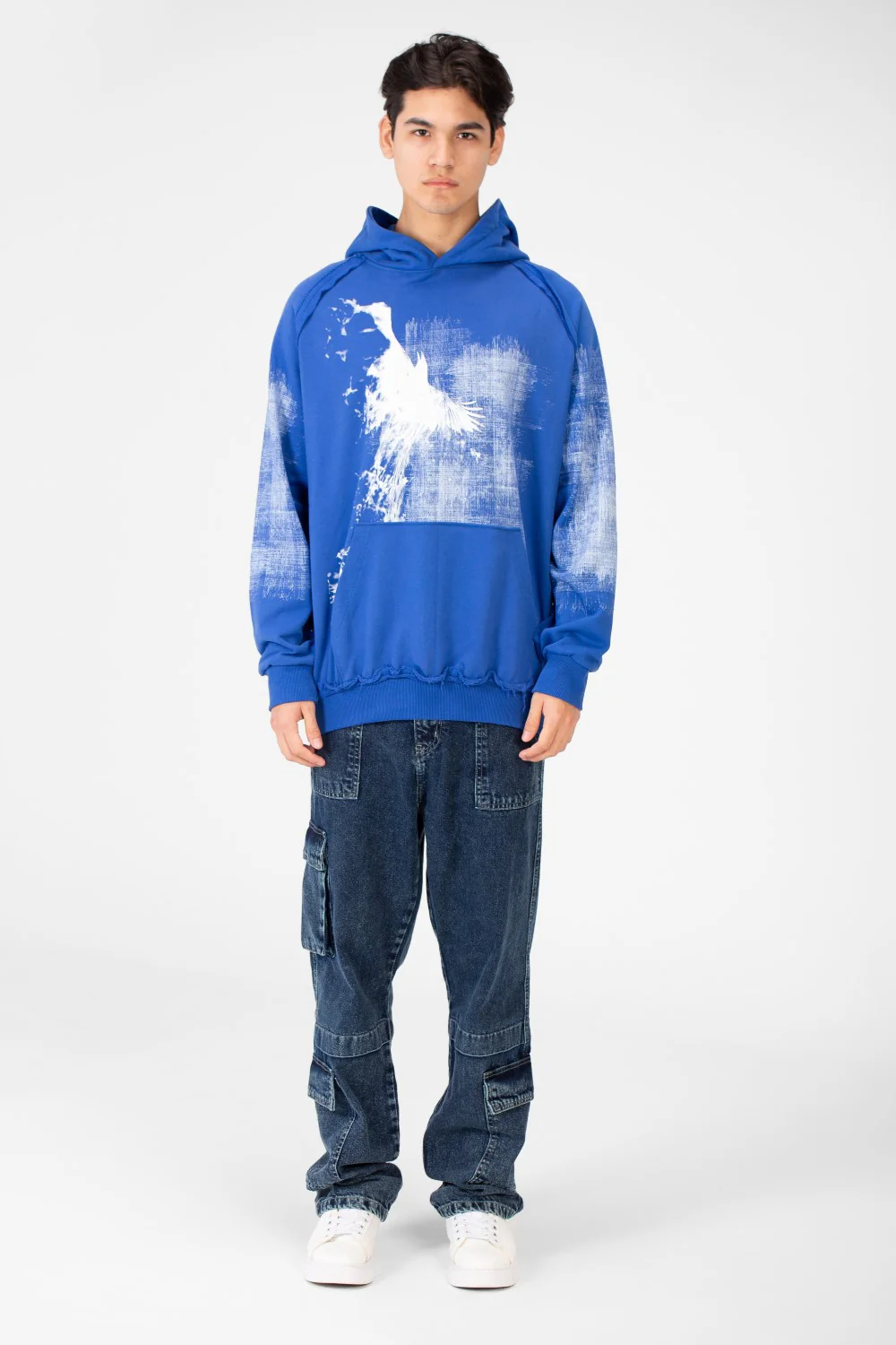 Men's Oversize Printed Hoodie Sweatshirt - Image 8